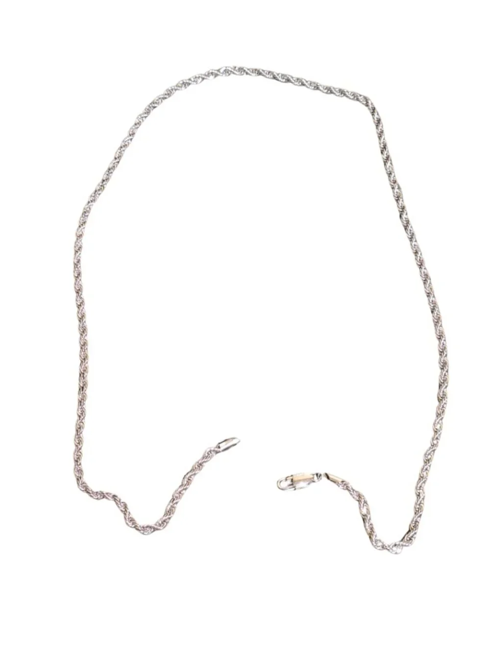 NEW CLASICOMIS Silver Stainless Steel Rope Chain Necklace 4mm 26